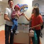 Ringing the bell - end of first cycle of Chemo on the ward.