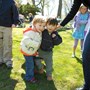 Charlie and Cameron Seitz in a three legged race - April 2012