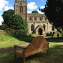 Charlie's memorial bench in the village of Great Tew in England