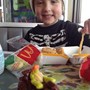 Lunch at McDonalds--"A little bit naughty'