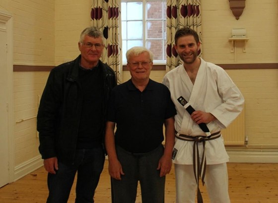 Proud moment having my dad with me when Sensei Conroy awarded me with a black belt. 