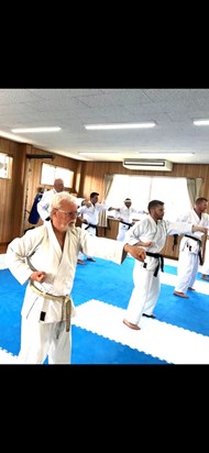 Dad and I training in Japan 