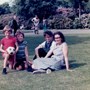 Neil, Michael, David and Rosemary in Dulwich park in the 1970s