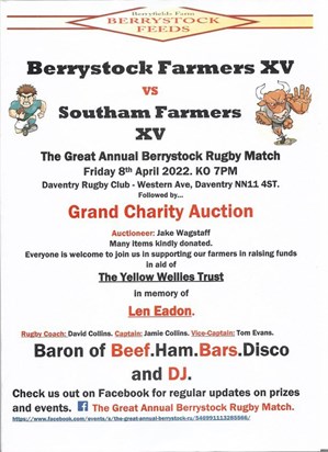 Berrystock Rugby Match 8th April 2022