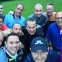 Lloyd and his Merry Men setting off on another golfing marathon.