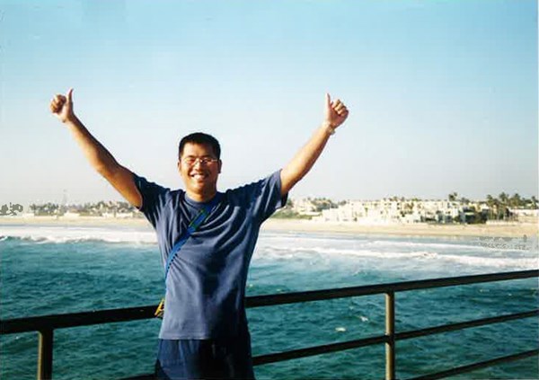First time in Huntington Beach after arriving in US 1998