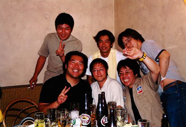 2002 with best friends in Japan - Masueda, Mano, Yamano, Dogan, Ohigashi