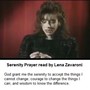 serenity prayer - read by Lena