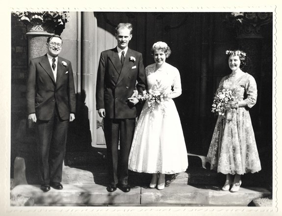 Margaret and Brian&#39;s Wedding - 27 March 1957