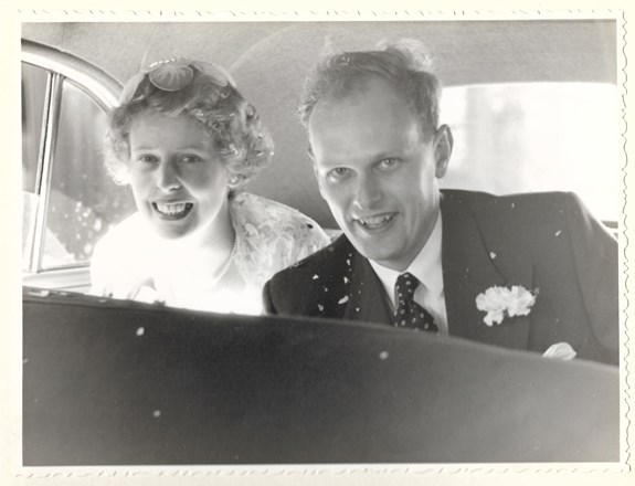 Margaret and Brian&#39;s Wedding - 27 March 1957