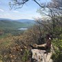Enjoying the view and the sun on Blackhead Mountain in the Catskills, May 2018