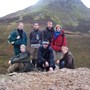 Hiking with fellow philosophy MLitt students, Raasay, Scotland, October 2007