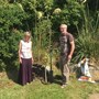 Mam & Dad planting the cherry tree